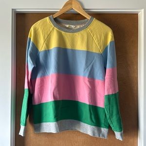 Boden spring colors striped sweatshirt - Women’s Medium